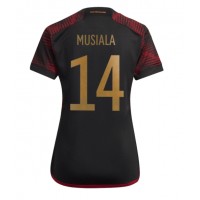 Deutschland Jamal Musiala #14 Fußballbekleidung Auswärtstrikot Damen WM 2022 Kurzarm